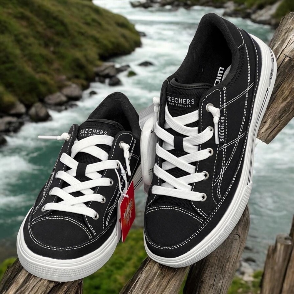 Skechers Women Arch Fit Sz 7 Wide Arcade Arcata Sneakers 177195W New - Picture 14 of 14